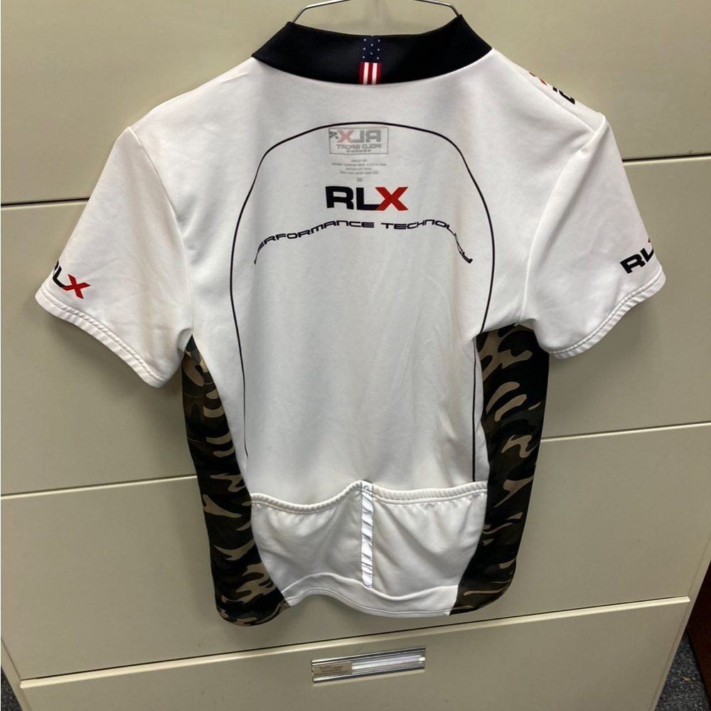 Polo by Ralph Lauren White and Black womens cycle jersey. Great condition - Picture 3 of 4